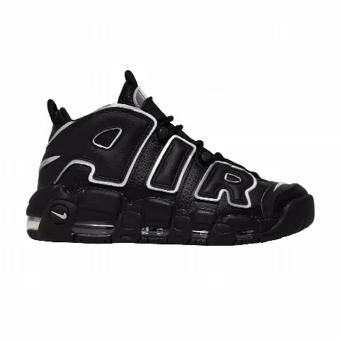 Nike Wmns Air More Uptempo 'Black Metallic Silver'