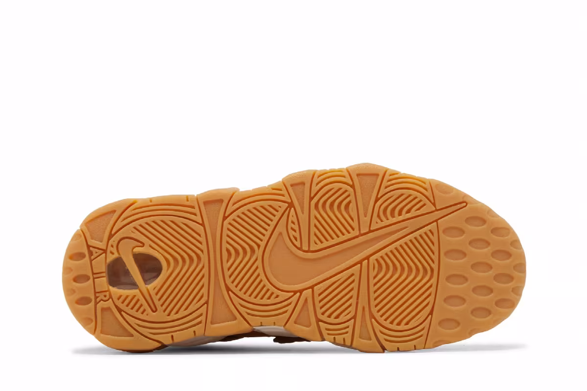 Nike Women's Air More Uptempo Quilted Wheat, view 5