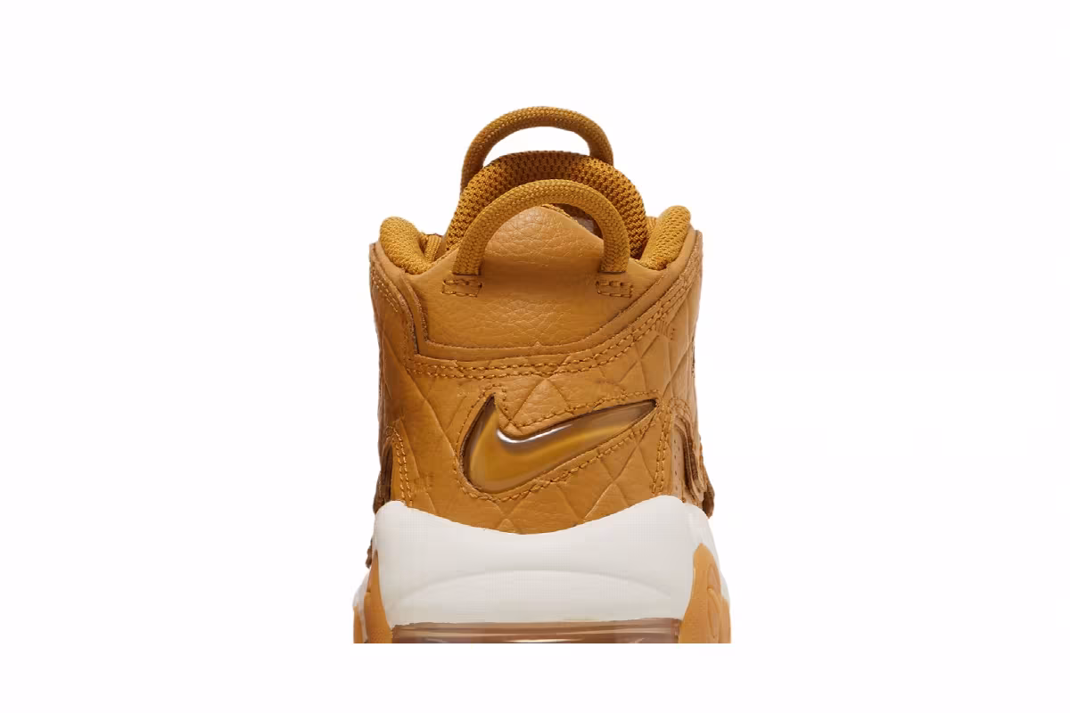 Nike Women's Air More Uptempo Quilted Wheat, view 8