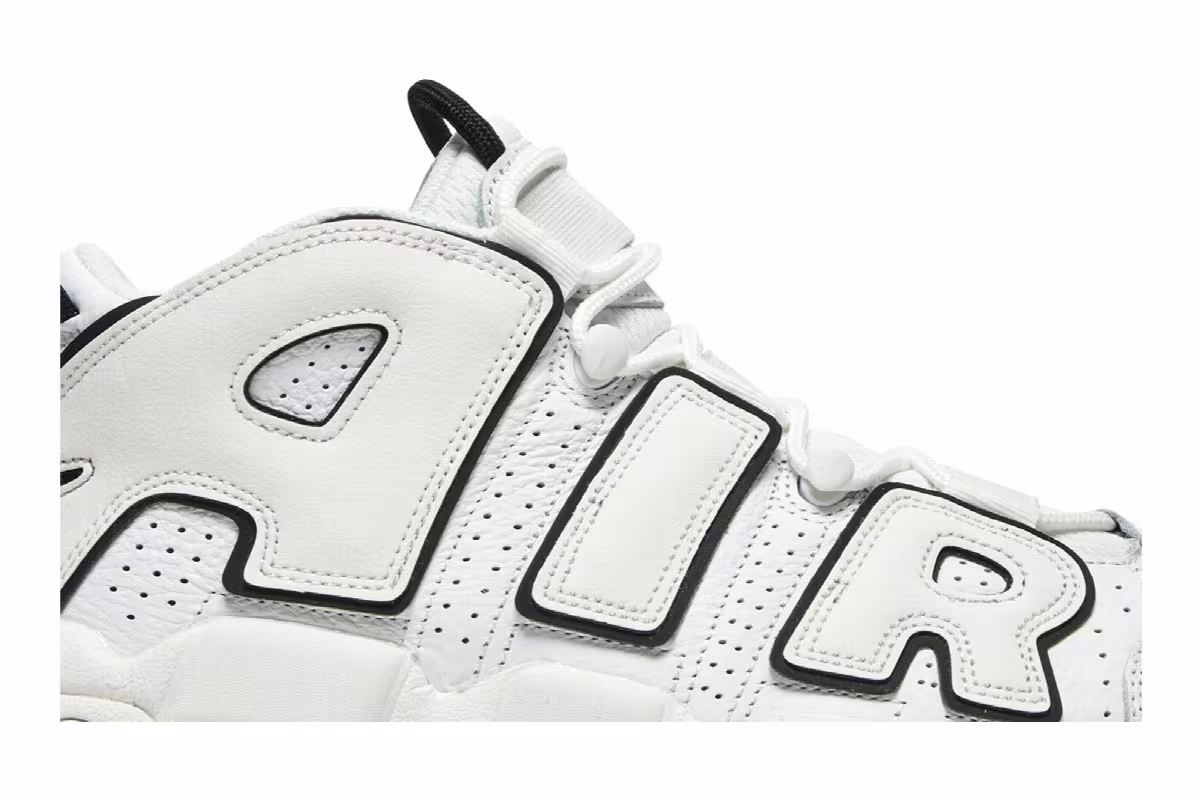 Nike Women's Air More Uptempo White Black, view 3