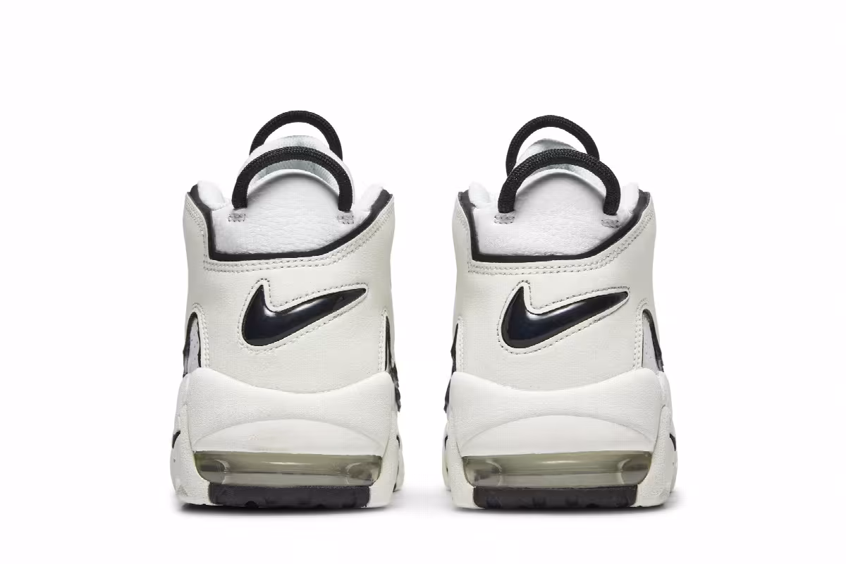 Nike Women's Air More Uptempo White Black, view 7
