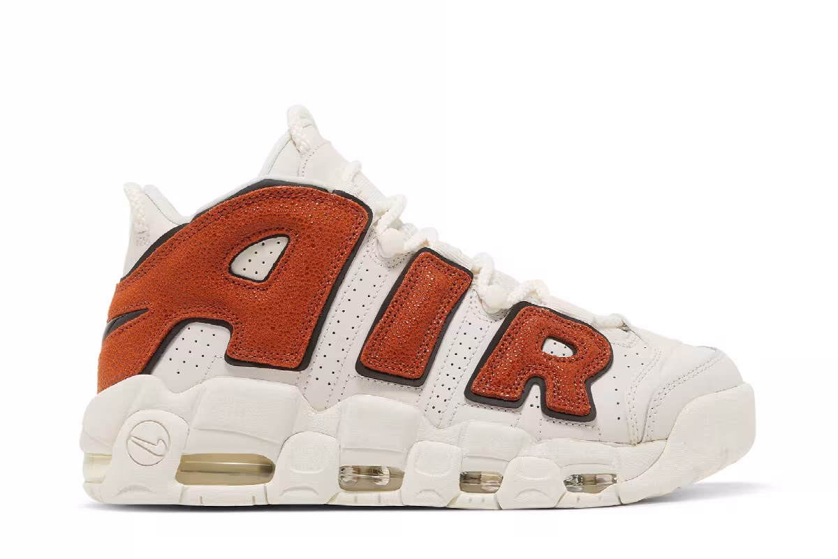 Nike Women's Air More Uptempo Basketball Leather, view 2