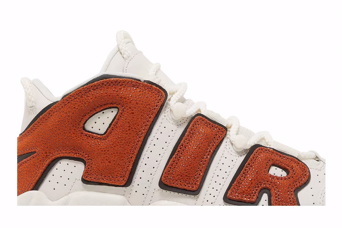 Nike Women's Air More Uptempo Basketball Leather, view 3