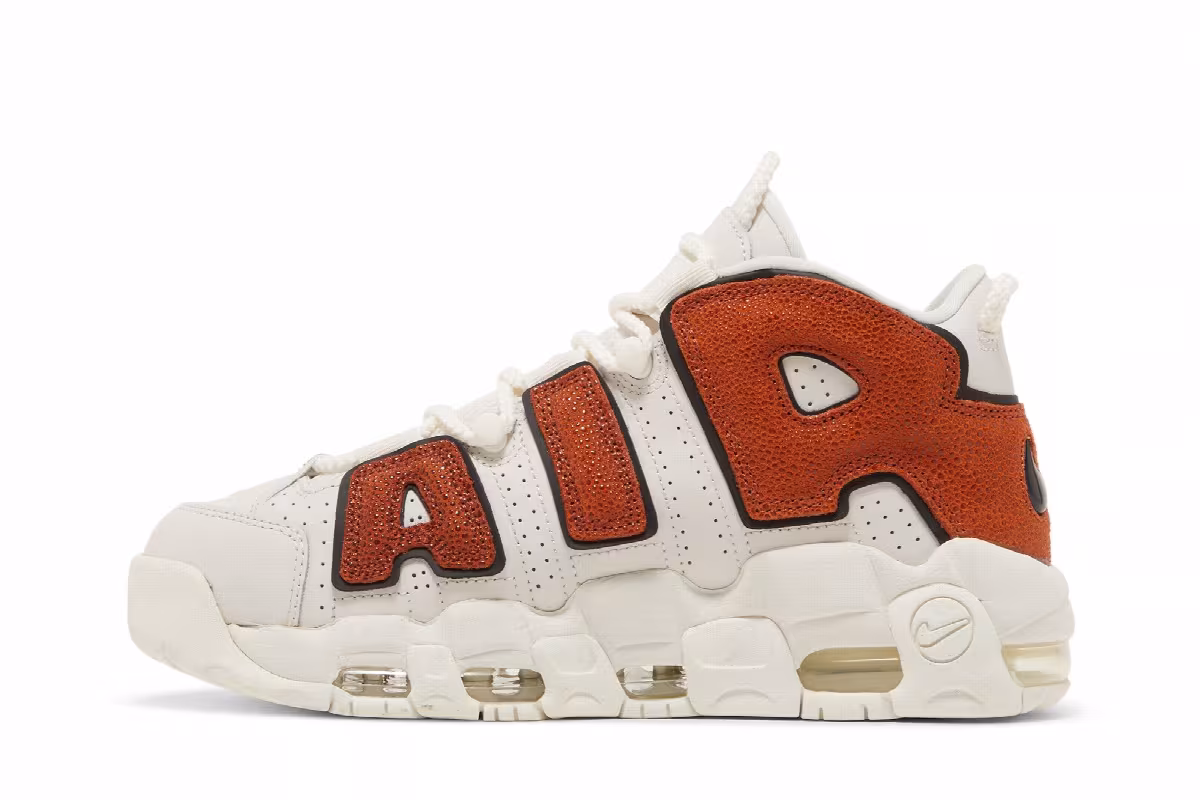 Nike Women's Air More Uptempo Basketball Leather, view 4
