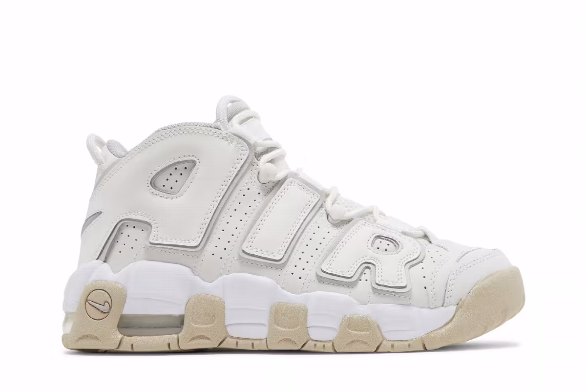 Nike Air More Uptempo GS Phantom Sand Drift, view 2