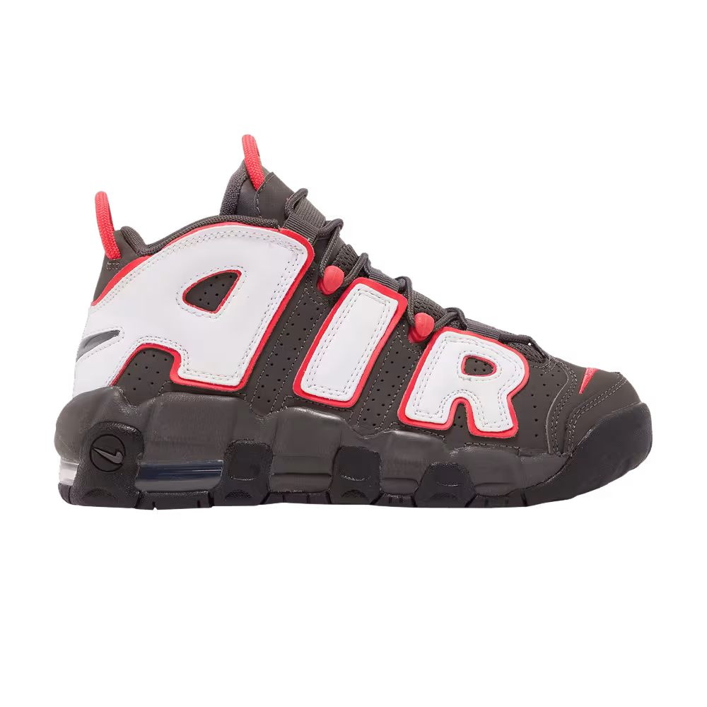 Nike Air More Uptempo GS Medium Ash Siren Red White