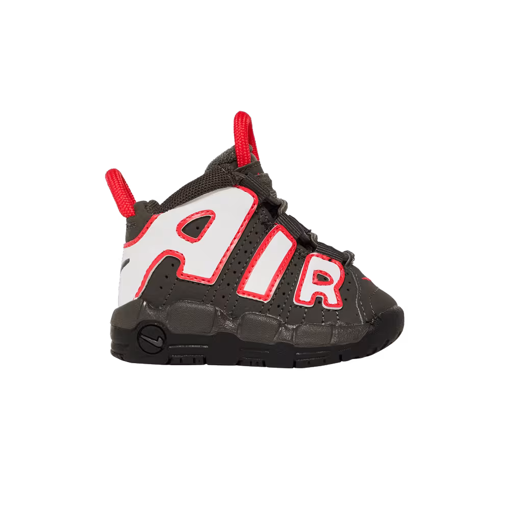 Nike Air More Uptempo TD Medium Ash Siren Red White