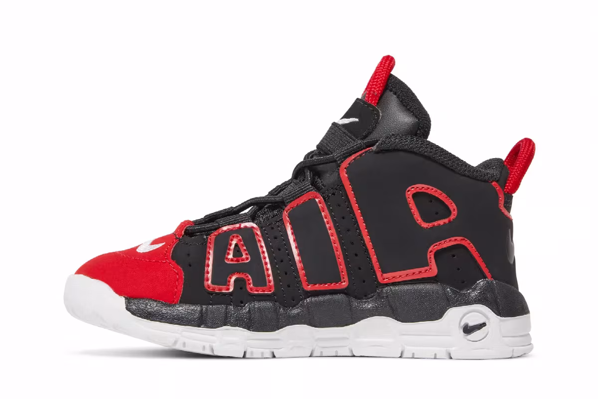 Nike Air More Uptempo TD Red Toe, view 4