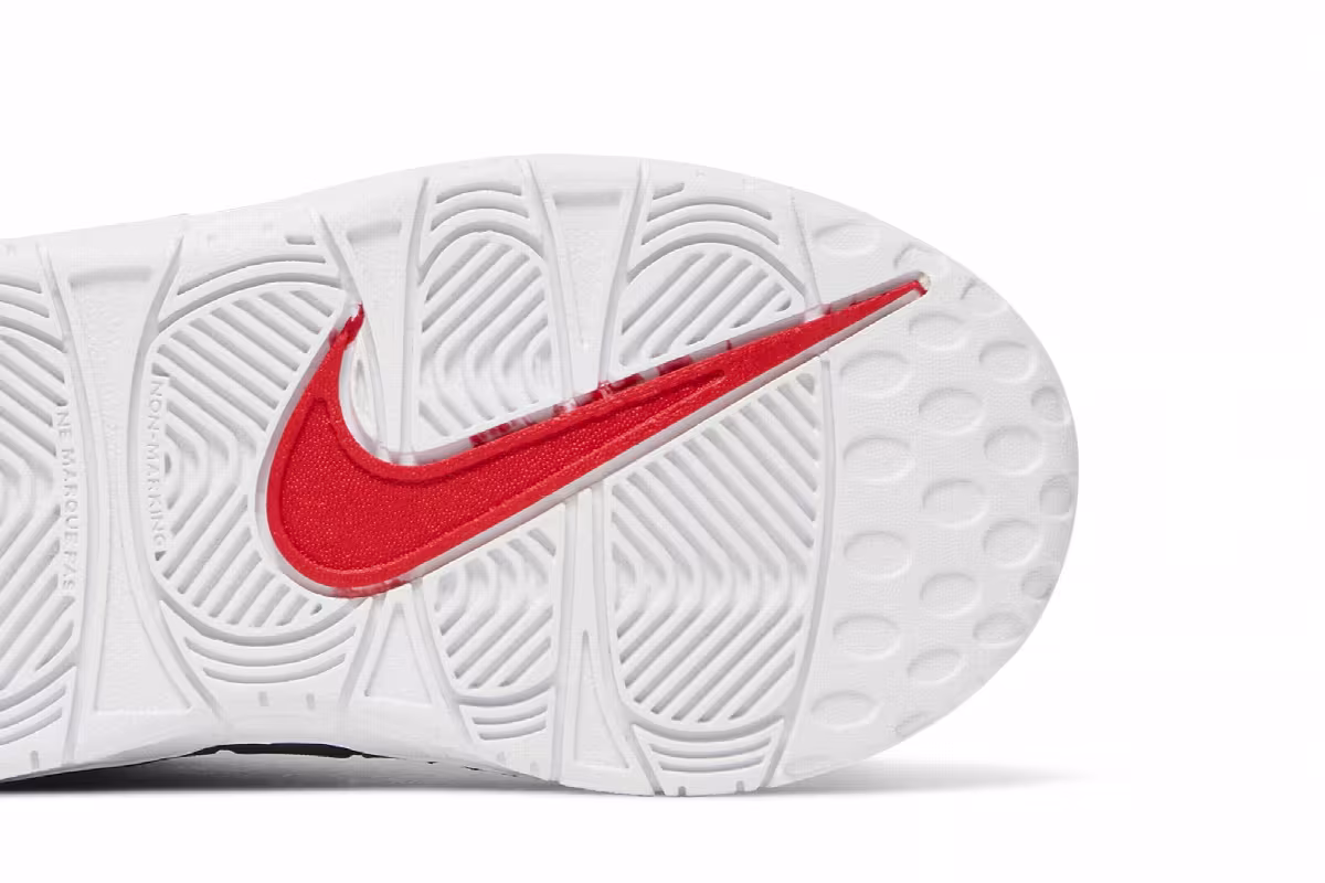 Nike Air More Uptempo TD Red Toe, view 6