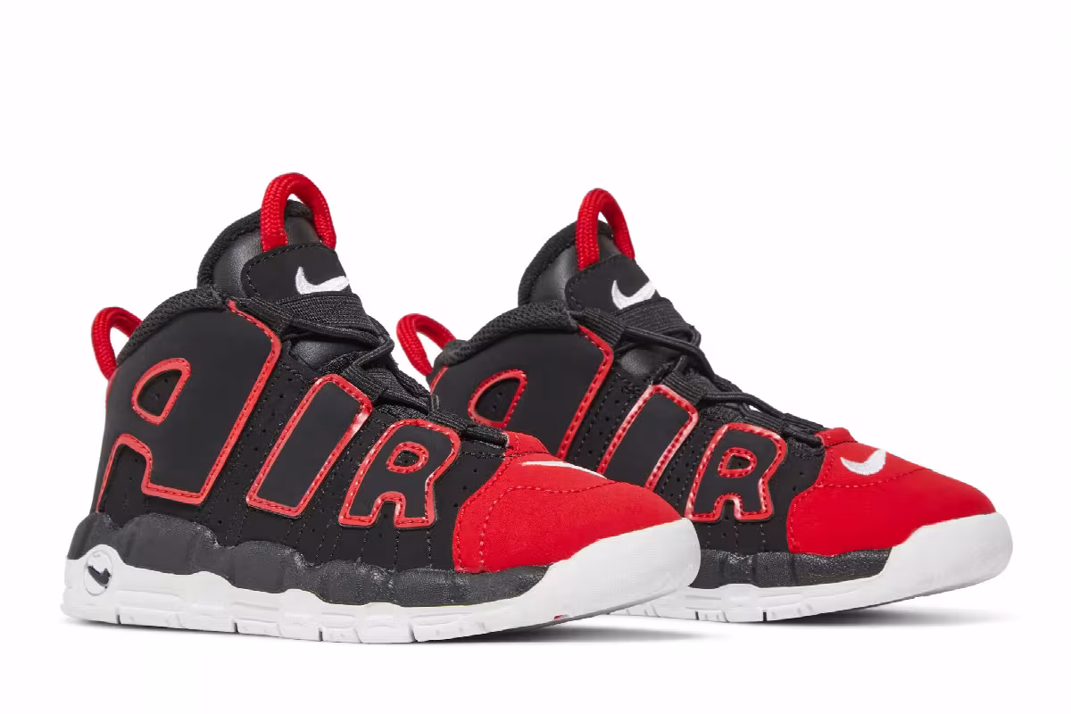 Nike Air More Uptempo TD Red Toe, view 9