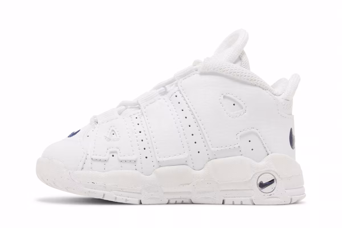 Nike Air More Uptempo TD White Midnight Navy, view 4