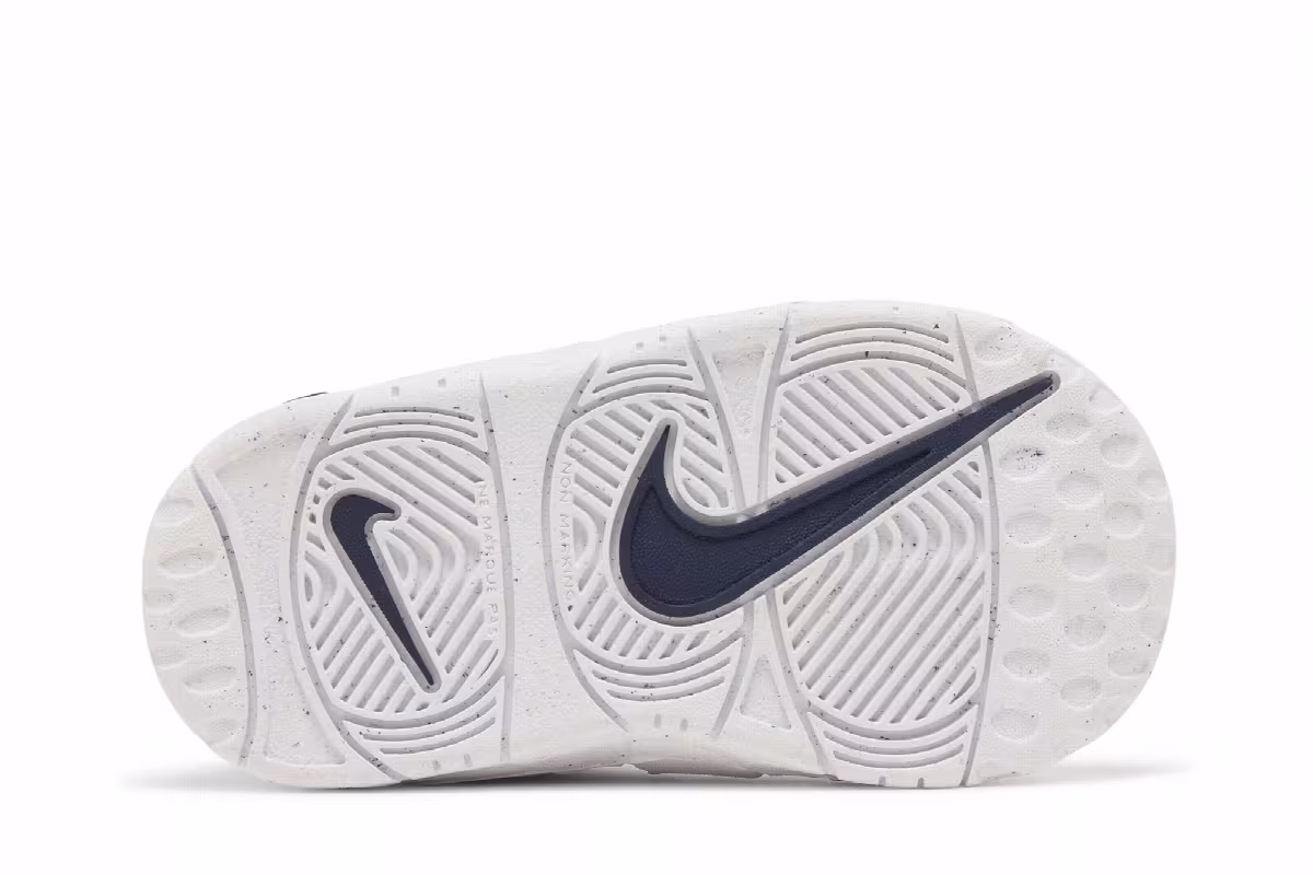 Nike Air More Uptempo TD White Midnight Navy, view 5