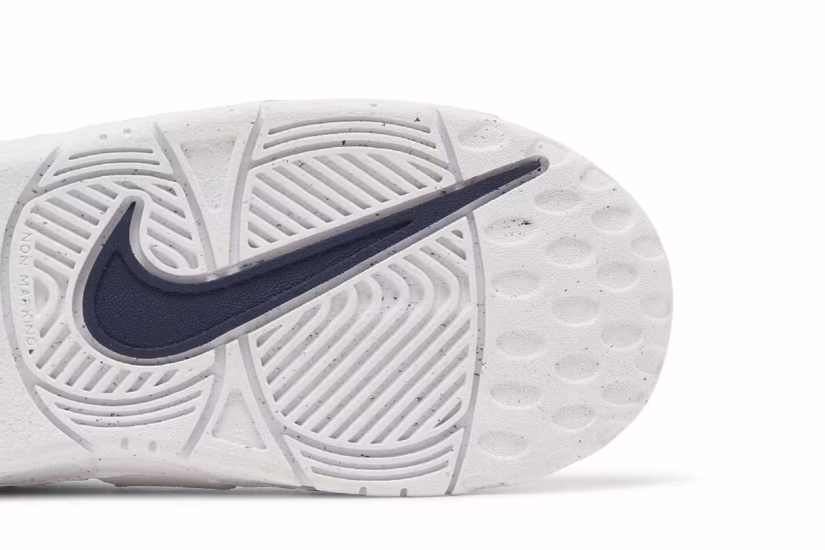 Nike Air More Uptempo TD White Midnight Navy, view 6