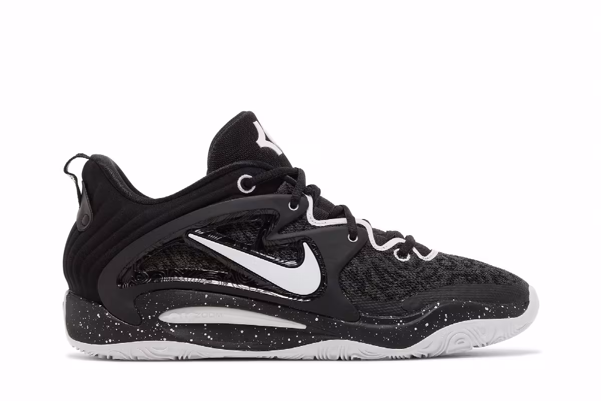 Nike KD 15 TB Black White Speckled, view 2