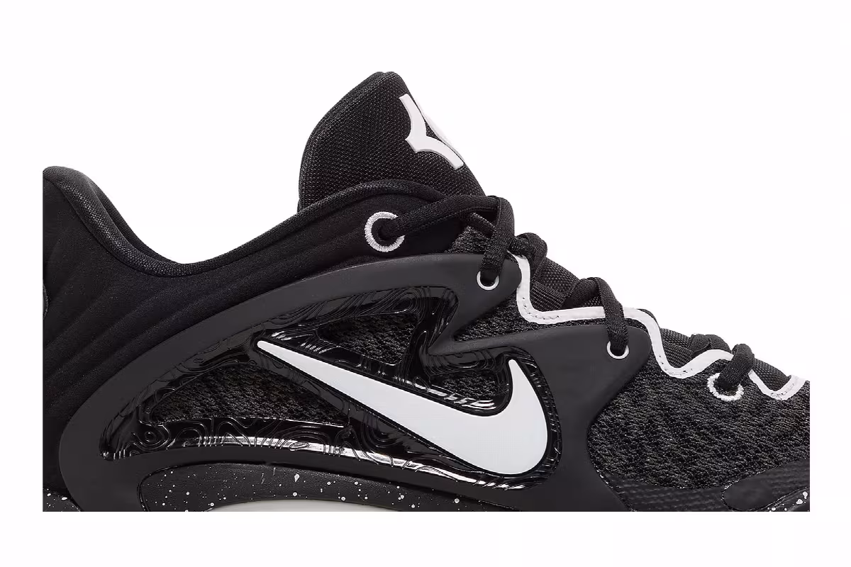 Nike KD 15 TB Black White Speckled, view 3