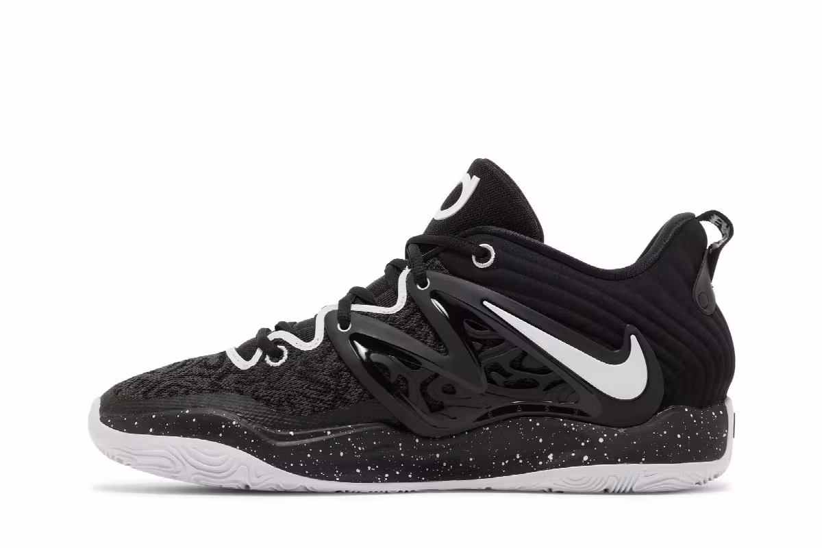Nike KD 15 TB Black White Speckled, view 4