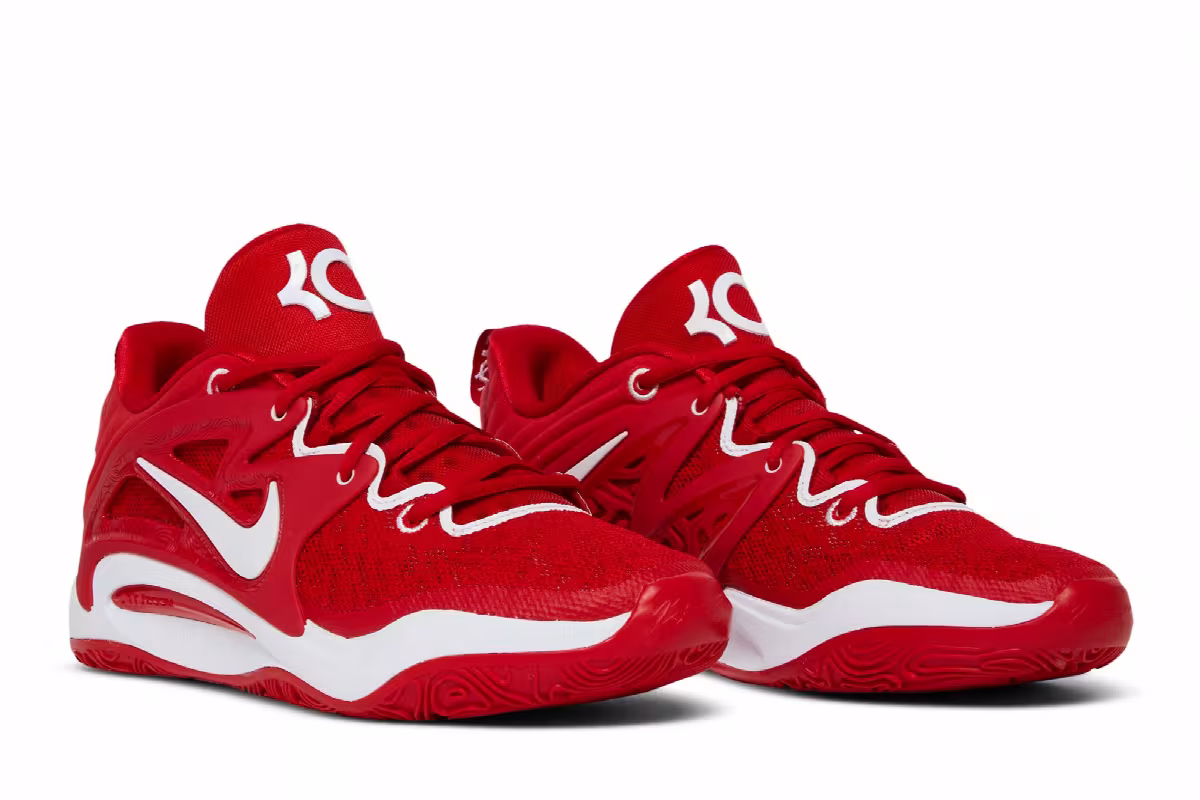 Nike KD 15 TB University Red, view 9