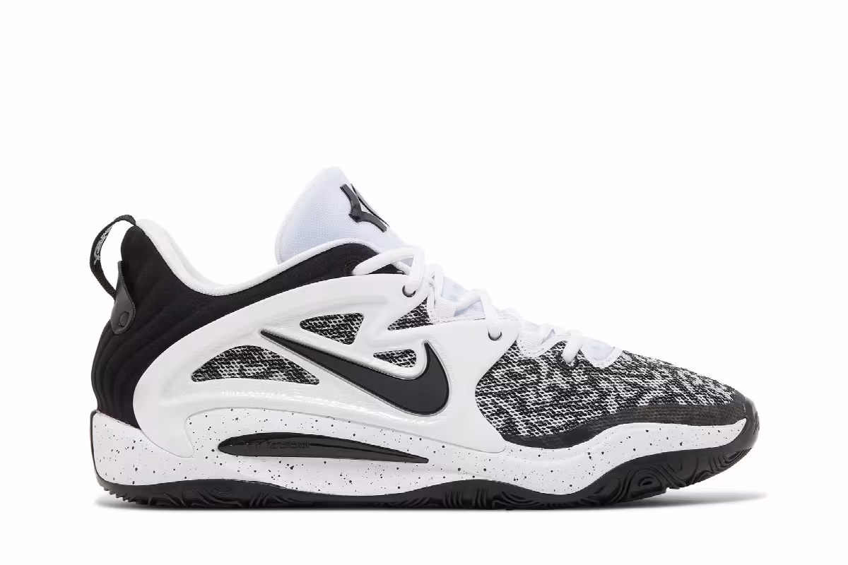 Nike KD 15 TB White Black Speckled, view 2