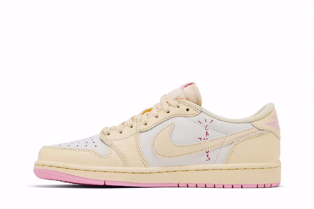 Travis Scott x Air Jordan 1 Low OG Shy Pink, view 4