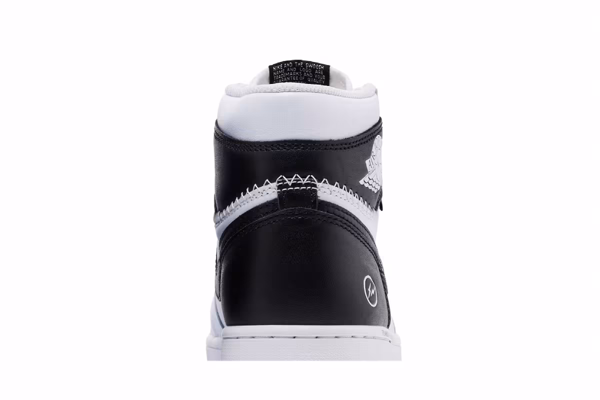Fragment Design x Union LA x Air Jordan 1 High OG SP White Black, view 8