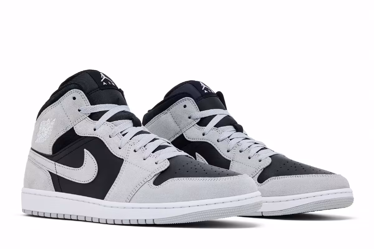 Air Jordan 1 Mid Light Smoke Grey, view 9
