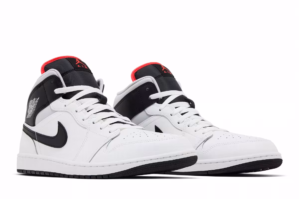 Air Jordan 1 Mid Summit White, view 9