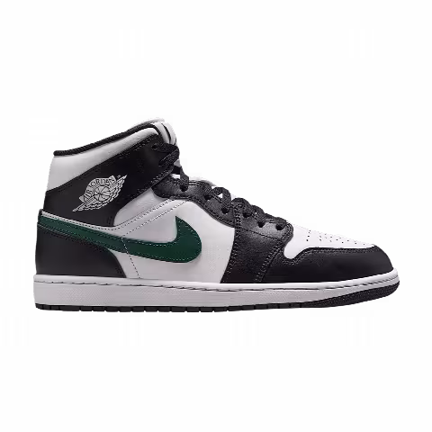 Air Jordan 1 Mid 'Black Gorge Green Summit White'