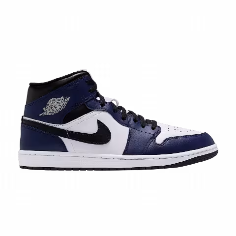 Air Jordan 1 Mid 'White College Navy White Tech Grey'