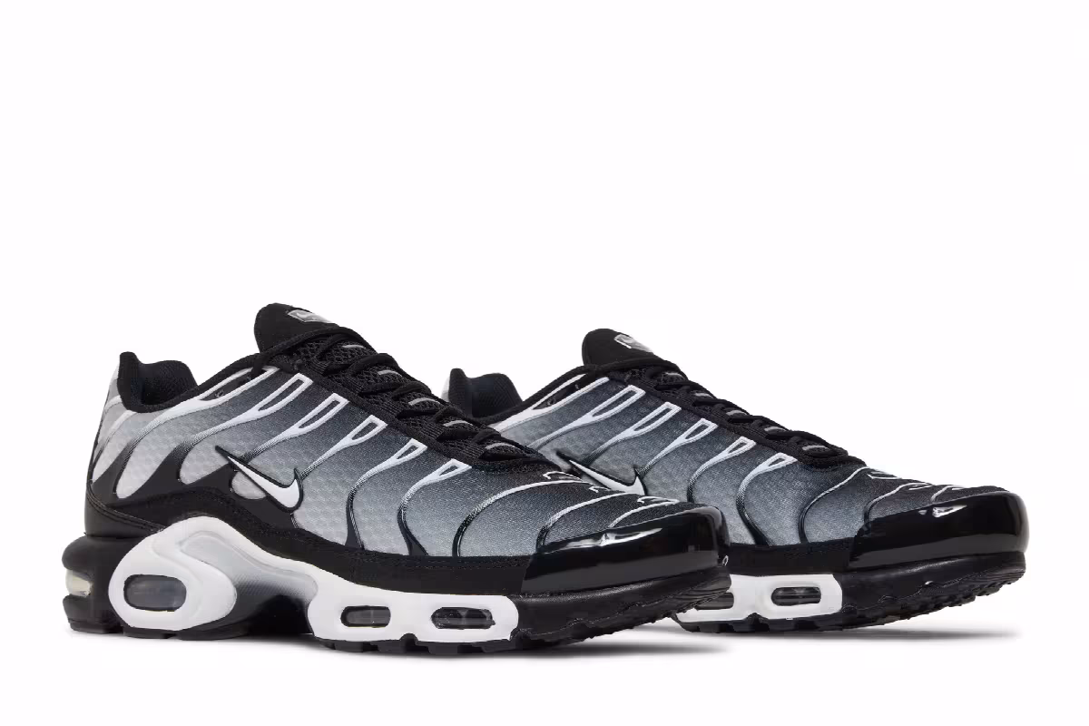Nike Air Max Plus Black Metallic Silver, view 9