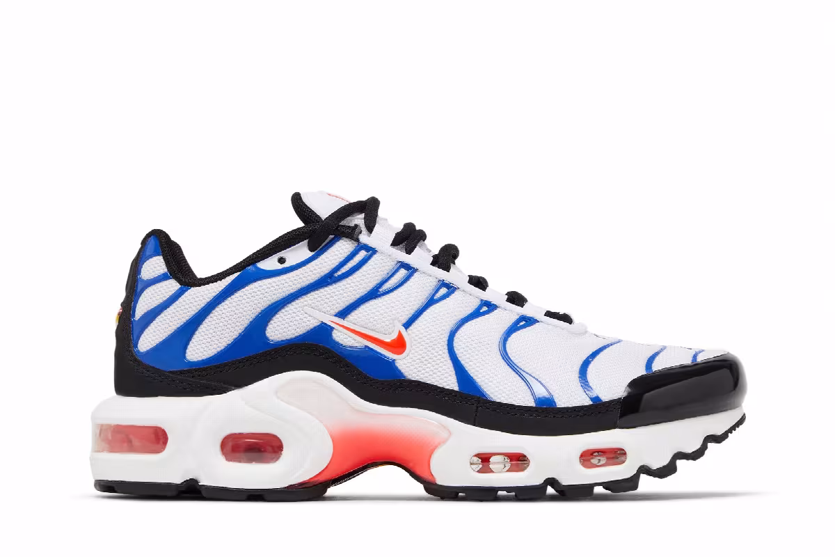 Nike Air Max Plus GS White Game Royal, view 2
