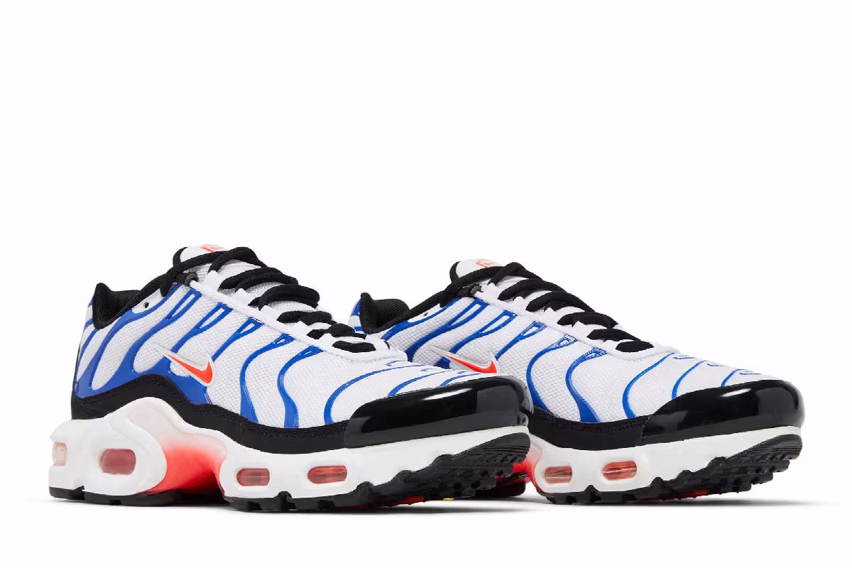 Nike Air Max Plus GS White Game Royal, view 9