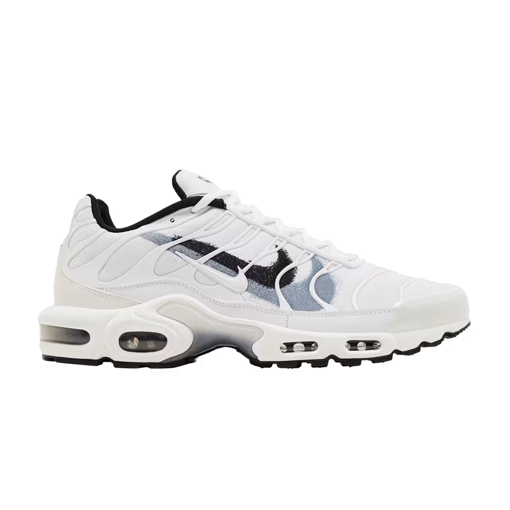 Nike Air Max Plus Spray Paint Swoosh - White Cool Grey
