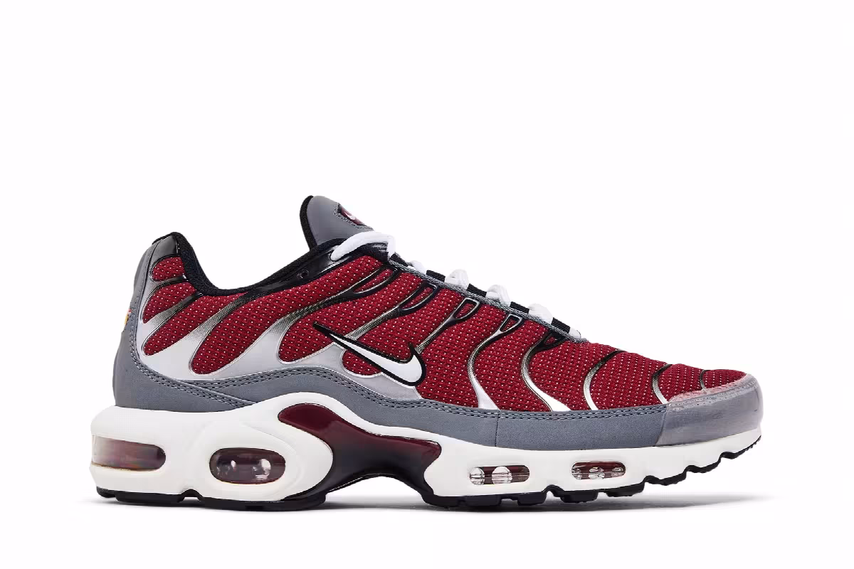 Nike Air Max Plus Team Red Cool Grey, view 2