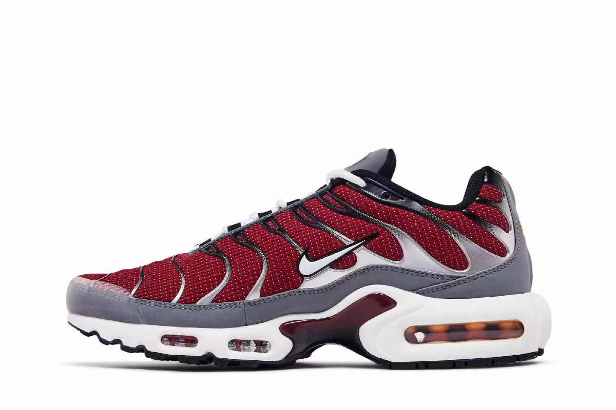 Nike Air Max Plus Team Red Cool Grey, view 4