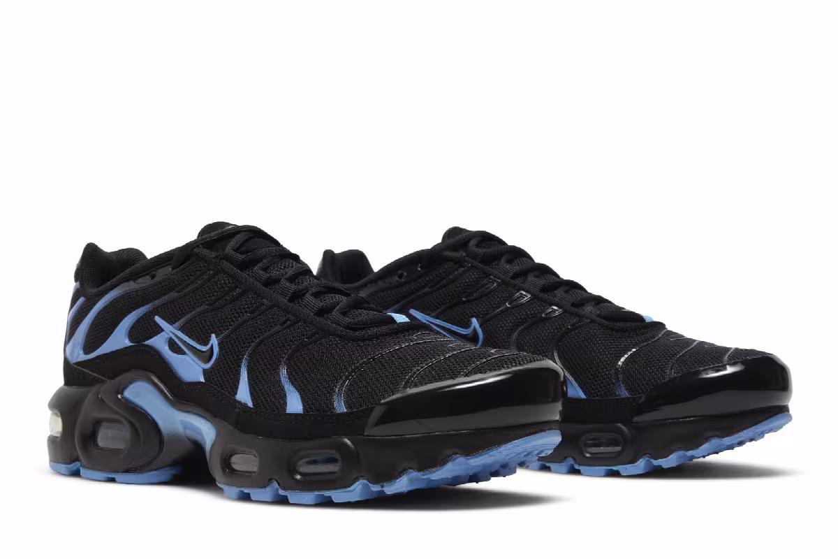 Nike Air Max Plus GS Black University Blue, view 9
