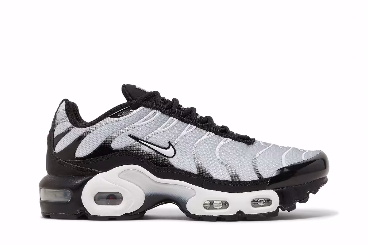Nike Air Max Plus GS Black Metallic Silver, view 2