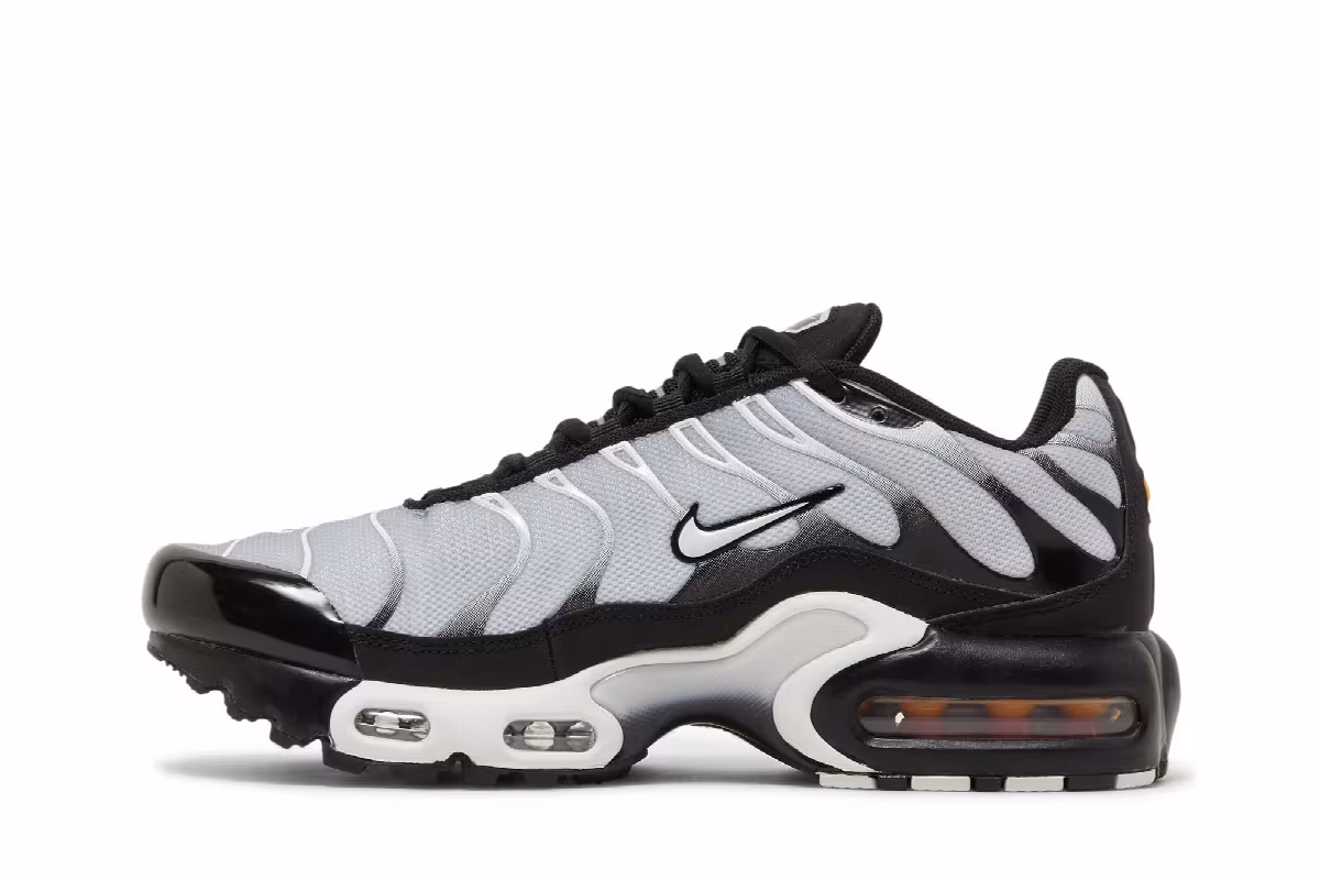 Nike Air Max Plus GS Black Metallic Silver, view 4