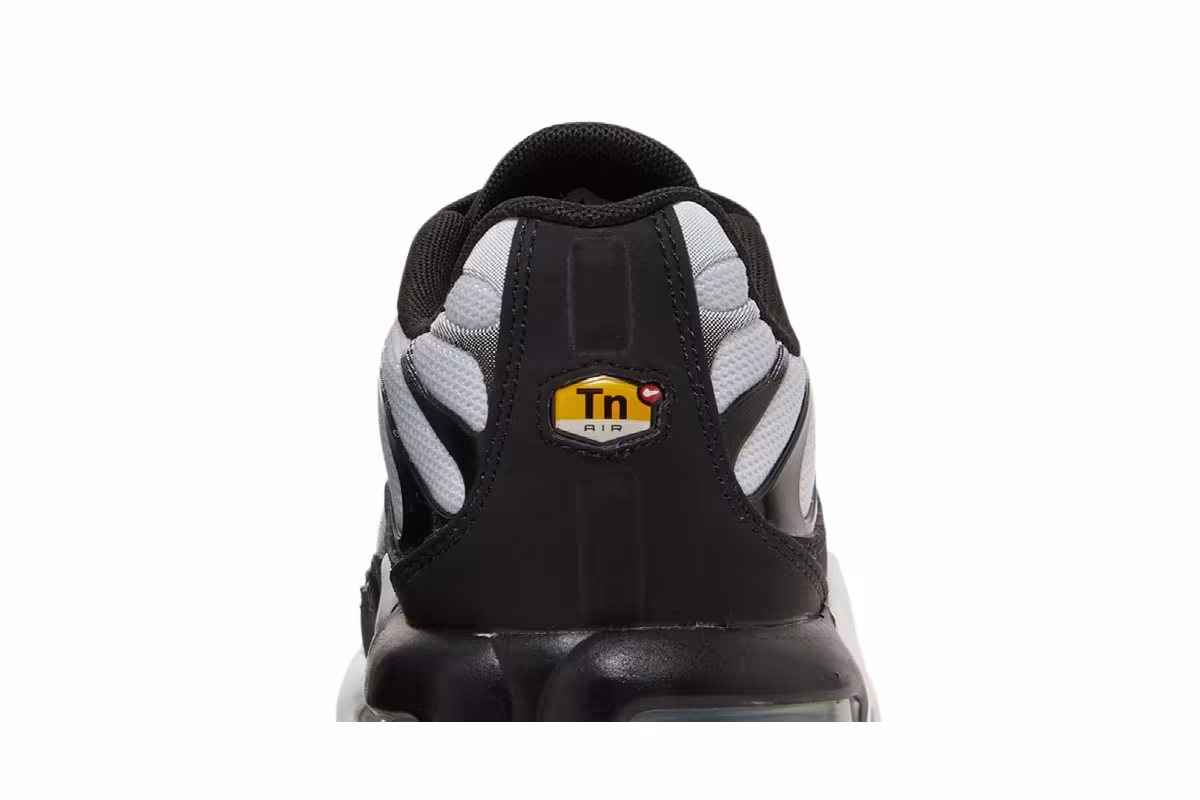 Nike Air Max Plus GS Black Metallic Silver, view 8