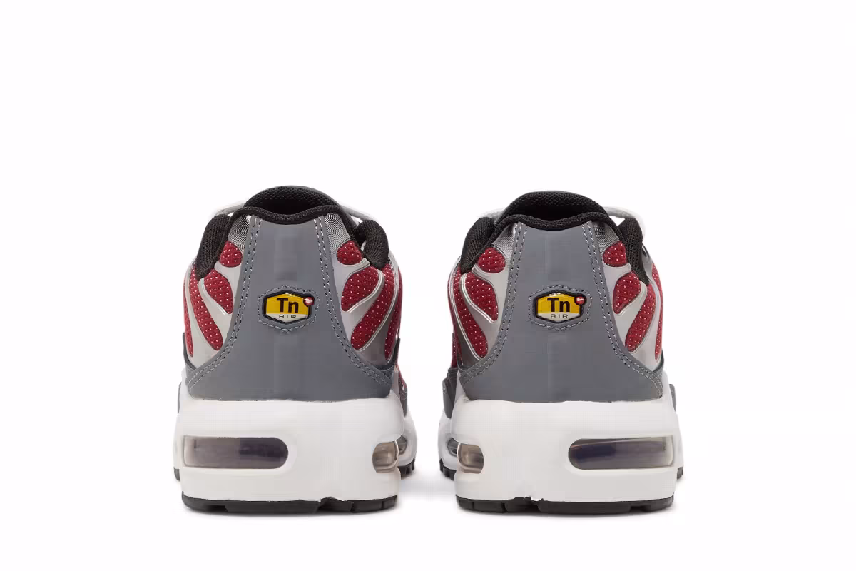 Nike Air Max Plus GS Team Red Cool Grey, view 7