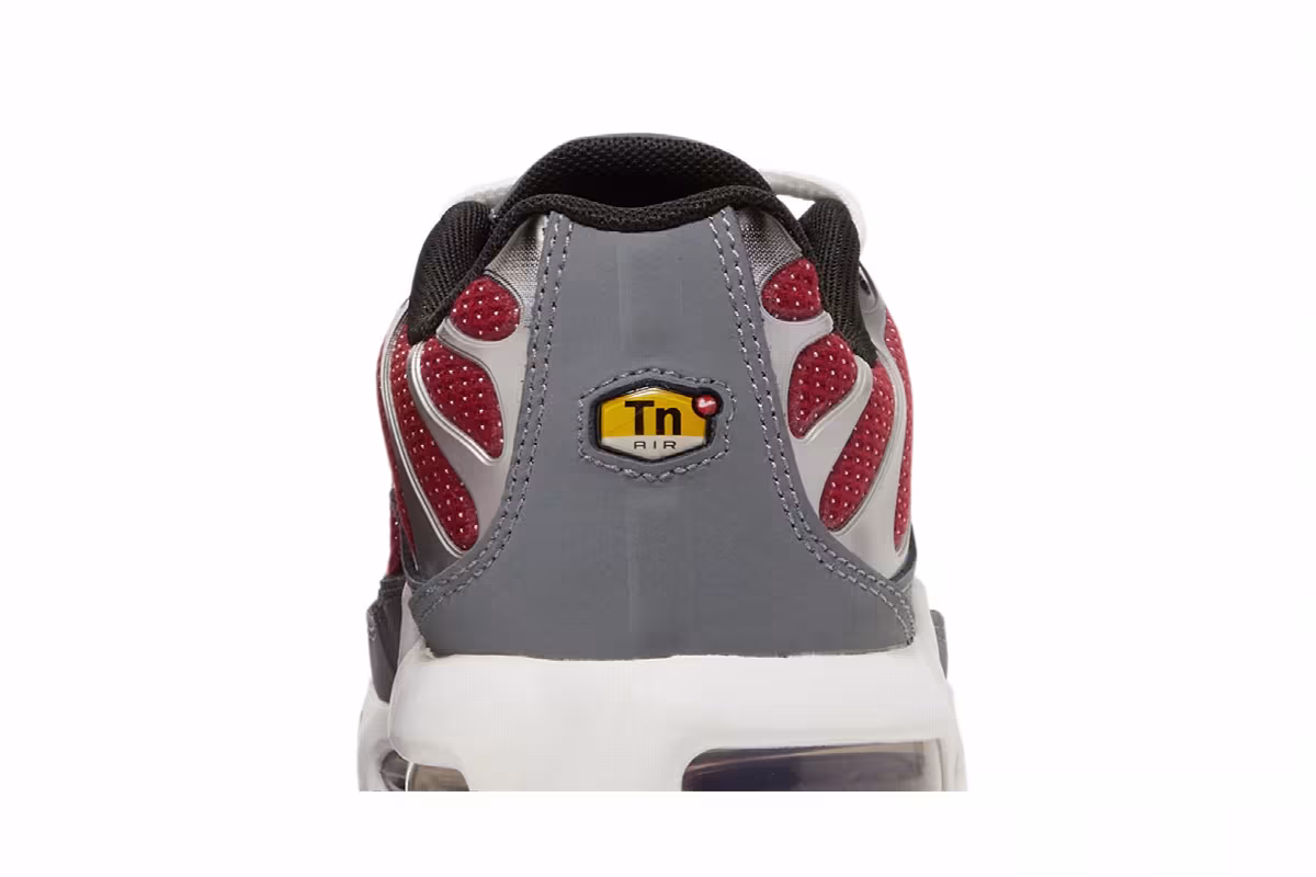 Nike Air Max Plus GS Team Red Cool Grey, view 8