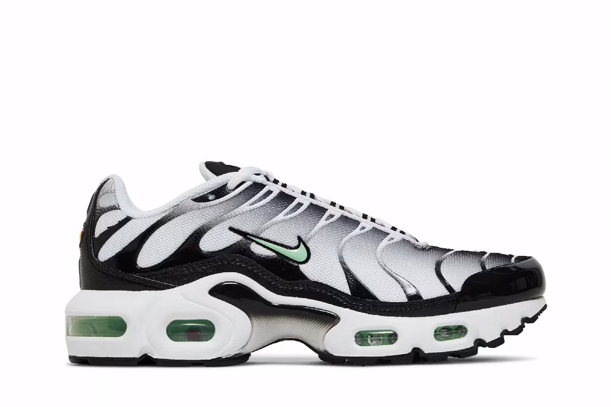 Nike Air Max Plus GS White Reflect Silver Fresh Mint, view 2