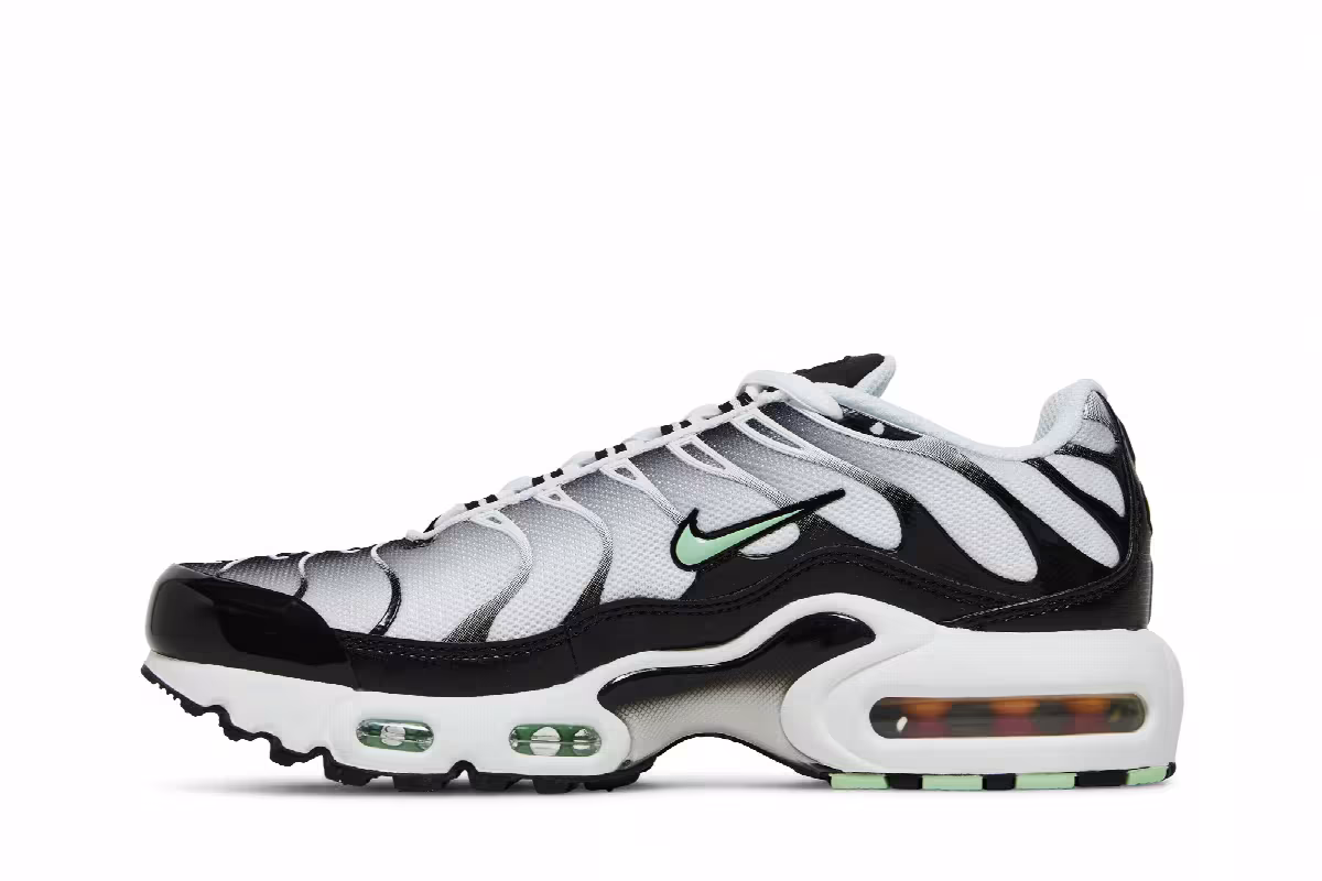 Nike Air Max Plus GS White Reflect Silver Fresh Mint, view 4
