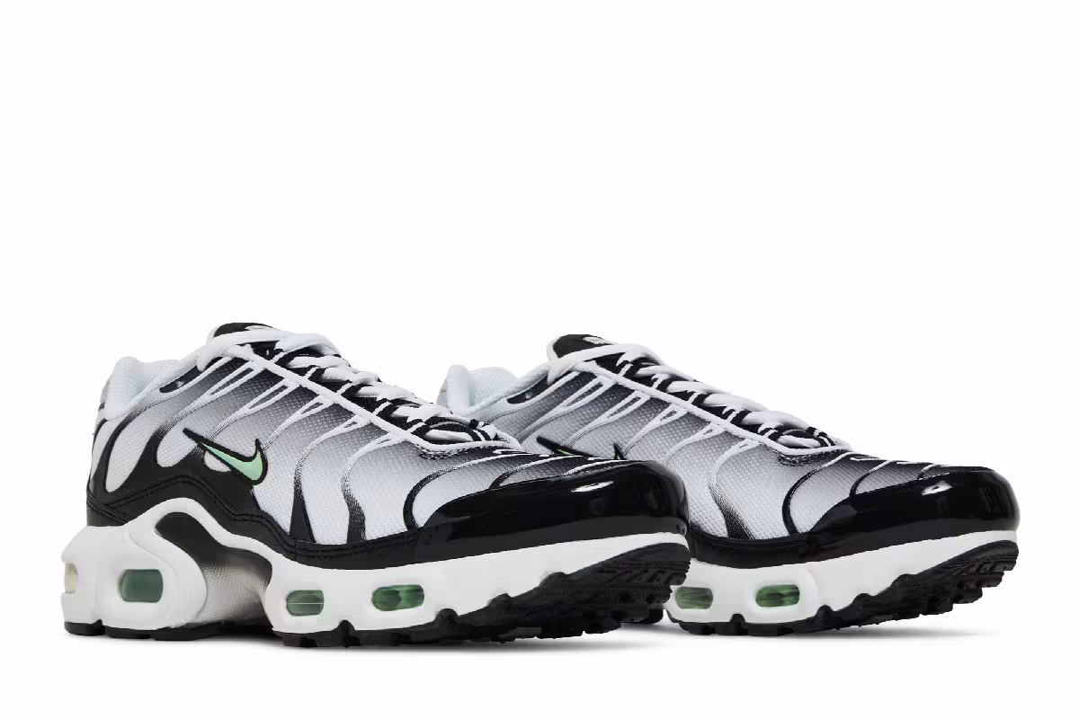 Nike Air Max Plus GS White Reflect Silver Fresh Mint, view 9