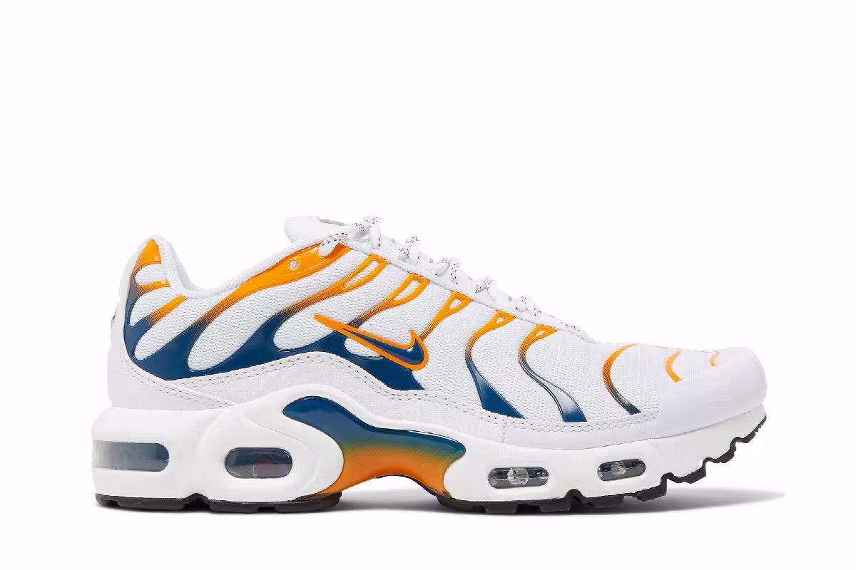 Nike Air Max Plus GS White Kumquat Marina, view 2