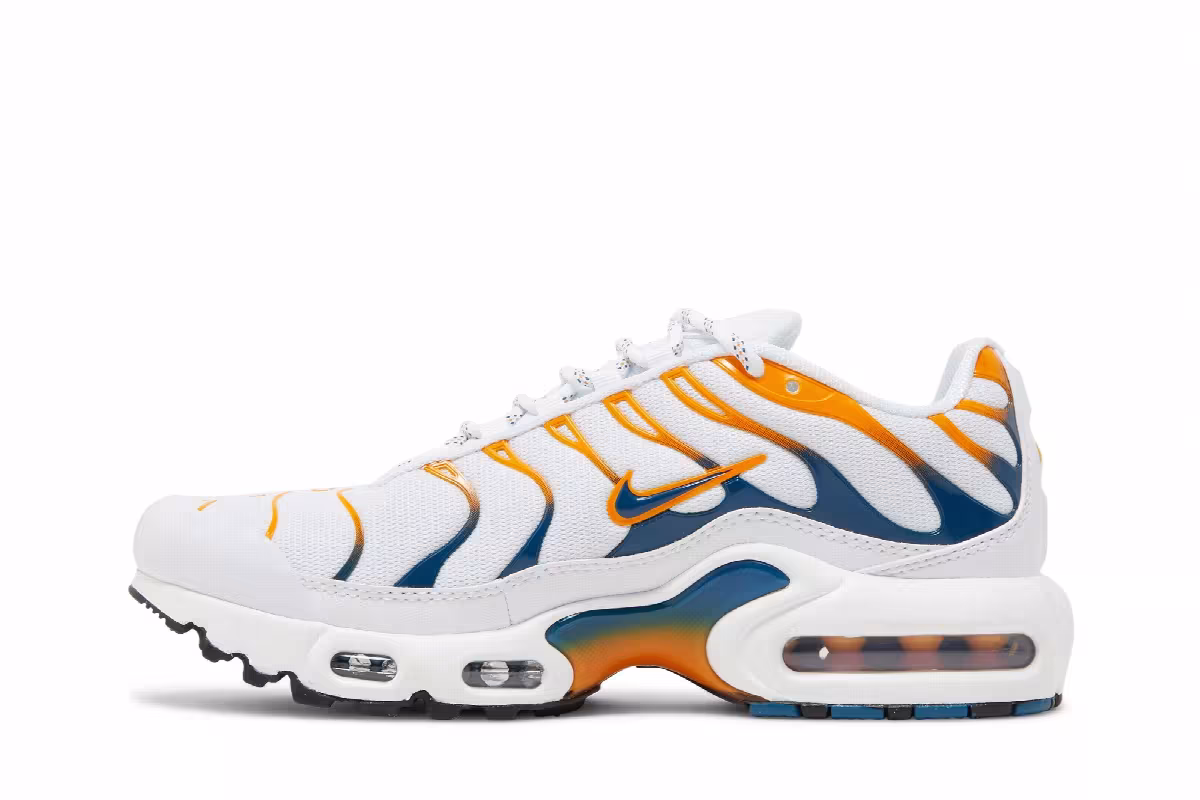 Nike Air Max Plus GS White Kumquat Marina, view 4