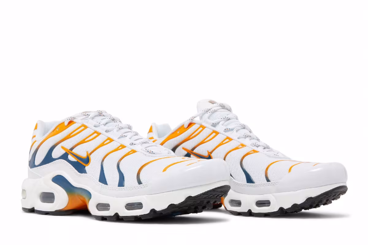 Nike Air Max Plus GS White Kumquat Marina, view 9