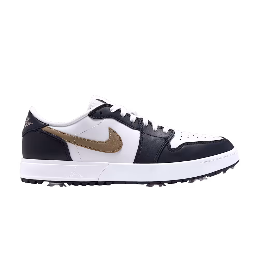 Air Jordan 1 Low G Spiked Golf White Dark Obsidian Khaki