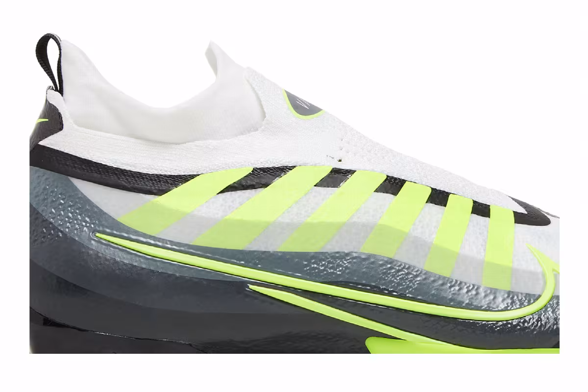 Nike Vapor Edge Elite 360 Flyknit Black White Volt, view 3