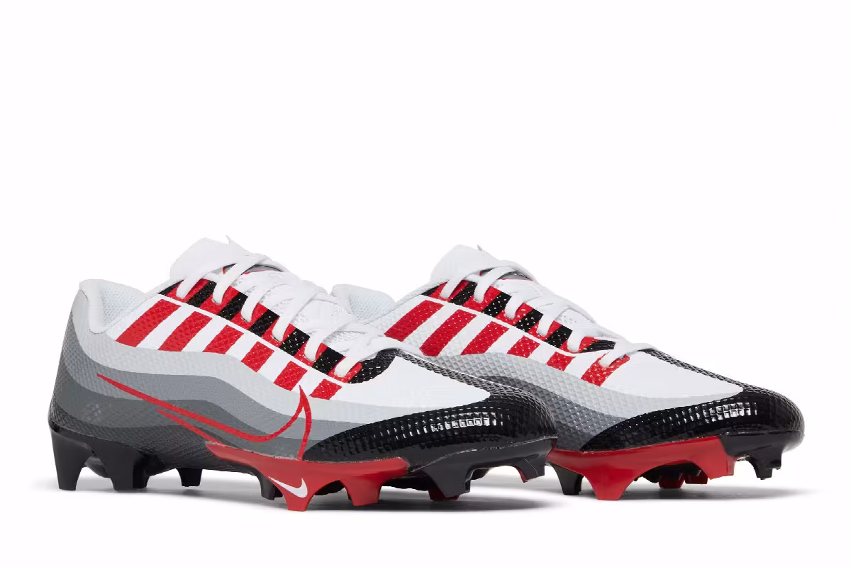 Nike Vapor Edge Speed 360 Dark Smoke Grey University Red, view 9