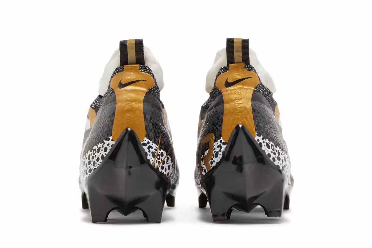 Nike Vapor Edge Elite 360 Flyknit Black Metallic Gold, view 7